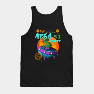 Space Party Music DJ Alien Tank Top